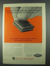 1967 Allen-Bradley Type BB Resistors Ad - Miniature - £14.60 GBP