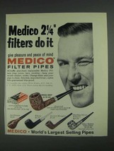 1967 Medico Pipes Ad - Gold Crest, Jet Stream, Ebony - £13.82 GBP