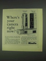 1967 Minolta 16-MG, 16-Ps and 16-II Cameras Ad - £13.80 GBP