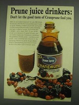 1967 Ocean Spray Cranprune Juice Ad - Good Taste - £14.55 GBP