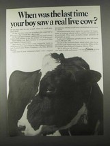1967 Ohio Edison Company Ad - A Real Live Cow - $18.49