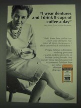 1967 Polident Denture Cleanser Ad - 8 Cups of Coffee - £13.80 GBP