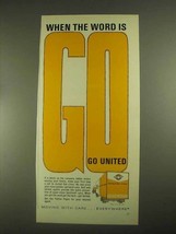 1967 United Van Lines Ad - When The Word is Go - £14.77 GBP