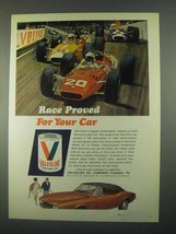 1967 Valvoline Motor Oil Ad - Race Proved For Your Car - £13.89 GBP