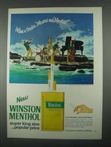 1967 Winston Menthol Cigarettes Ad - What A Combo - £14.60 GBP