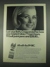 1967 BIC Medium Point Pen Ad - Betty Croce Saved - £14.54 GBP