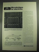 1968 Bell Telephone Ad - Microbridges for Electrons - £14.45 GBP