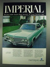1968 Chrysler Imperial Crown Four-Door Hardtop Ad - Luxury - £14.81 GBP