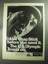 1968 Chap Stick Lip Balm Ad - U.S. Olympic Teams - £14.54 GBP