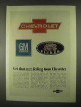 1967 Chevrolet Motors Ad - Get That Sure Feeling - £13.82 GBP