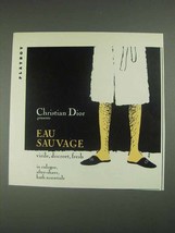 1967 Christian Dior Eau Sauvage Cologne Ad - Virile - £14.78 GBP