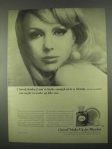 1967 Clairol Make-up Ad - Lucky Enough to Be a Blonde - $18.49