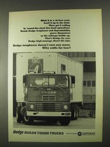 1967 Dodge High-Tonnage Diesel Tilt Cab Truck Ad - £14.45 GBP