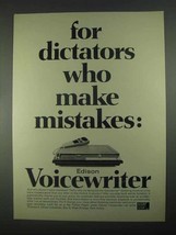 1967 Edison Voicewriter Ad - For Dictators - £14.55 GBP