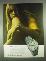 1967 Eterna-Matic KonTiki Watch Ad - What a Pair - $18.49