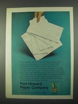 1967 Fort Howard Paper Napkins Ad - £14.50 GBP
