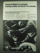 1967 General Motors Ad - Johnny Mills Makes Sure - $18.49