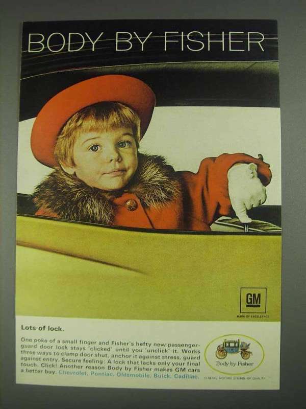Primary image for 1967 GM Body by Fisher Ad - Lots of Lock