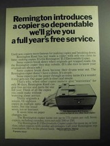1968 Remington R-2 Electrostatic Copier Ad - Dependable - $18.49