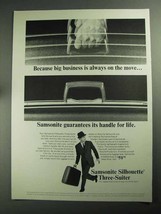 1968 Samsonite Silhouette Three-Suiter Luggage Ad - £14.78 GBP