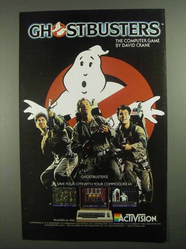 1985 ActiVision Ghostbusters Computer Game Ad - $18.49
