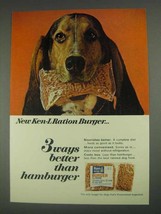 1967 Ken-L Ration Burger Dog Food Ad - 3 Ways Better - £14.55 GBP