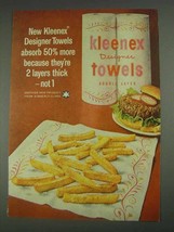 1967 Kleenex Designer Towels Ad - Absorb More - £14.73 GBP