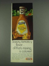 1967 Kraft French Style Dressing Ad - Savory, Tomato-Y - $18.49