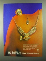 1986 Stamper Black Hills Gold Jewelry Ad - £14.76 GBP