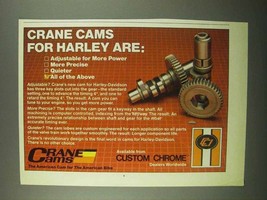 1987 Custom Chrome Crane Cams Ad - For Harley - £14.56 GBP