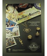 1990 Stamper Black Hills Harley-Davidson Jewelry Ad - £14.78 GBP