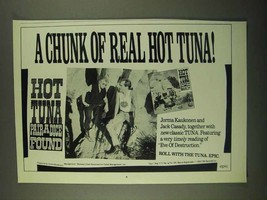 1991 Hot Tuna Pair a Dice Found Album Ad - A Chunk Of - £14.61 GBP