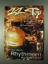 1996 ZZ Top Rhythmeen Album Ad - Gritty Back-to-Basics - £14.45 GBP