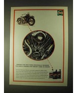 1997 Castrol Motorcycle V-Twin Oil Ad - For Harley - £14.78 GBP