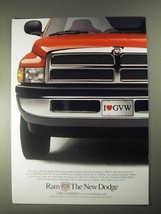 1998 Dodge Ram Pickup Truck Ad - £14.78 GBP