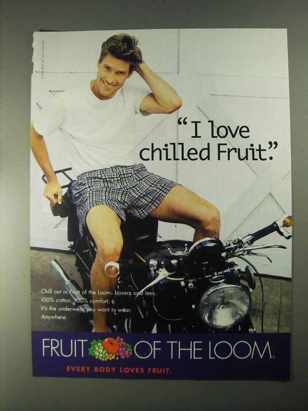 1998 Fruit of the Loom Boxers and Tees Underwear Ad - £14.78 GBP