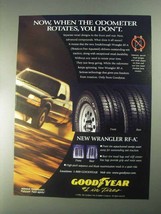 1998 Goodyear Wrangler RF-A Tires Ad - Odometer Rotates - $18.49