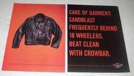 1998 Harley-Davidson MotorClothes Riding Leathers Ad - $18.49