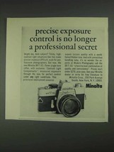 1967 Minolta SR-T 101 Camera Ad - Precise Exposure - £13.80 GBP