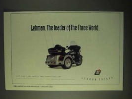 2000 Lehman Trikes Ad - The Leader of the Three World - £14.50 GBP