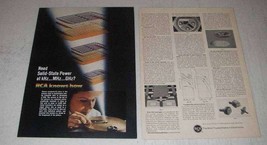 1967 RCA Overlay Transistors Ad - Solid-State Power - £14.78 GBP