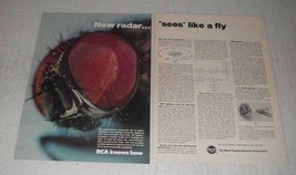 1967 RCA Radar Ad - Sees Like a Fly - $18.49