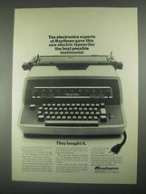 1967 Remington 25 Electric Typewriter Ad - Raytheon - £14.78 GBP