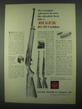 1967 Ruger 10/22 Carbine Ad - A Unique Pleasure - $18.49