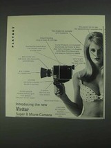 1967 Vivitar Super 8 Movie Camera Ad - This Model - £14.60 GBP