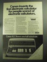 1968 Canon 163 Calculator Ad - For People Scared Of - £14.27 GBP