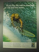 1968 Clairol Sudden Summer Hair Color Ad - You Like Sun - $18.49