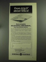 1968 General Electric Solid State Lamps Ad - A to V - £15.16 GBP