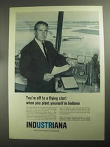 1968 Indiana Department of Commerce Ad - Flying Start - £14.55 GBP