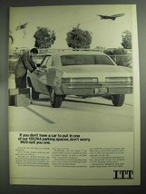 1968 ITT APCOA Parking and Avis Rent-a-Car Ad - £14.69 GBP